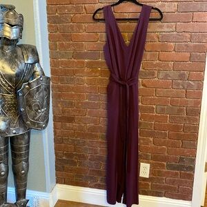 Gap burgundy jumpsuit